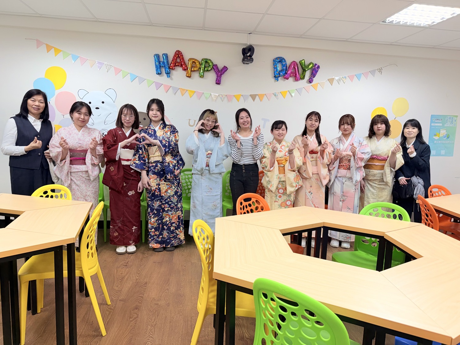 日本星城大學來訪國貿系進行日本和服體驗與交流圖片